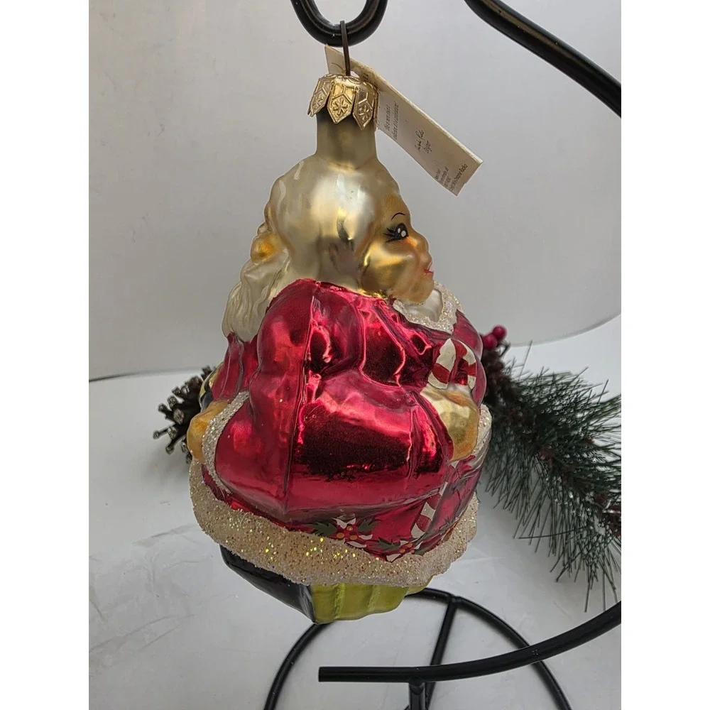 Christopher Radko Forever Together 1996 Santa Mrs Claus Ornament Poland 5